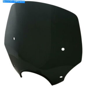 Windshield tBXVF[hGp\EChV[h15 "7"wbhCgJbgAEgiubNX[NjMEP5245 Memphis Shades El Paso Windshield 15" 7" Headlight Cutout (Black Smoke) MEP5245