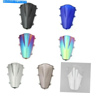 Windshield �z���_CBR1000 2017 B1 TZ4�̂��߂̃t�����g�K���X�̃n���h�X�N���[����d�o�u�� Windshield WindScreen Double Bubble For Honda CBR1000 2017 B1 TZ4�y���s�A���i�z