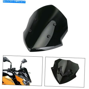 Windshield 4mmI[goC̃EBhXN[XN[̃EBhV[htBbgZ125 19-20ubNT3 4mm Motorcycle Windscreen Screen Windshield fits Kawasaki Z125 19-20 Black T3