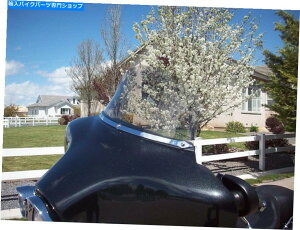 Windshield n[[obgEBOtgKX - CgO[Aero 1996-2013ăJ[uV[h Harley Batwing Windshield - 9 in Light Gray Aero 1996-2013 Re-Curve Shield