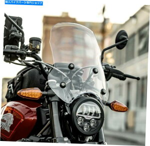 Windshield ChFTR1200|J[{l[g~bhtgKXwbhCgJEANA2883506 Indian FTR1200 Polycarbonate Mid Windshield NO Headlight Cowl, Clear 2883506