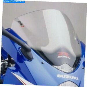Windshield ���GSX-R600 / GSX-R750 2004-2005�̂��߂̃N���A��1655W��PUIG 3mm���[�V���O�t�����g�E�B���h�X�N���[����1655W Puig 3mm Racing Windscreen Clear #1655W for Suzuki GSX-R600/GSX-R750 2004-2005�y���s�A���i�z