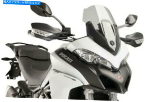 Windshield Puig 3mm[X̃tgXP[̉̉7622h Ducati Multistrada 1200 Puig 3mm Racing Windscreen Light Smoke #7622H Ducati Multistrada 1200