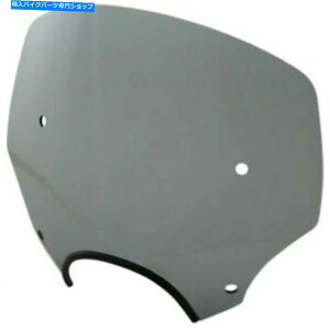 Windshield tBXShades El Paso 13 "I[goĈ߂̍̉X|[cV[h̃tgKX Memphis Shades El Paso 13" Black Smoke Sportshield Windshield for Motorcycles