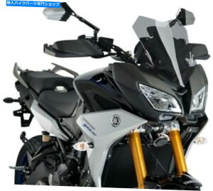 Windshield }ng[T[900 GT /g[T[900̂߂Puig 3mm[VÕtgEBhXN[̉9724h Puig 3mm Racing Windscreen Light Smoke 9724H for Yamaha Tracer 900 GT/Tracer 900