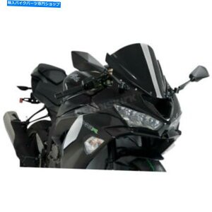 Windshield vCOnCeNp[cubN[XtgKX - 3177n Puig Hi-Tech Parts Black Racing Windshield - 3177N