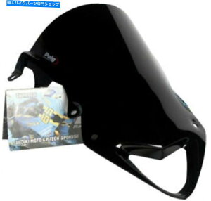 Windshield Puig 5205N���[�V���O�E�B���h�X�N���[���A�u���b�N PUIG 5205N Racing Windscreen, Black�y���s�A���i�z
