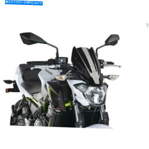 Windshield Puig Hi-TechiubNVX|[cEBhXN[ - 9588N Puig Hi-Tech Parts Black Naked New Generation Sport Windscreen - 9588N