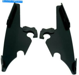 Windshield tBXFubNv[gpn[hEFALbg/XMEB8875 Memphis Shades Black Plate-Only Hardware Kit for Fats/Slims MEB8875