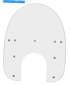 Windshield tBXVF[h15 "REP.SHLD HD SPRGRACLR MEP6150 MEMPHIS SHADES 15"REP.SHLD HD SPRGR, CLR MEP6150