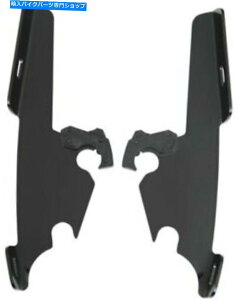 Windshield tBXVF[hubNv[gpn[hEFALbg/XMEB8860 Memphis Shades Black Plate-Only Hardware Kit for Fats/Slims MEB8860