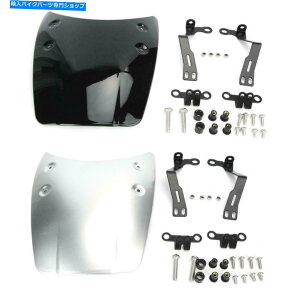 Windshield gȃX^C̃I[goC̃tgKX̃nhXN[wbhCgveN^[C Retro Style Motorcycle Windshield Windscreen Headlight Protector Modified Part