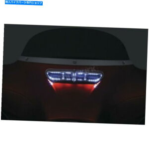 Windshield NCLN[tFAOxgANZgW / LEDCg - 5053 Kuryakyn Chrome Fairing Vent Accent w/LED Lights - 5053