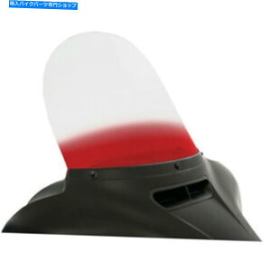 Windshield メンフィスShades Lucite Windshield - 16 " - flht / x '14 +(クリア/レッド)MEP8192 Memphis Shades Lucite Windshield - 16" - FLHT/X '14+ (Clear / Red) MEP8192