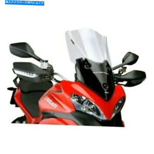 Windshield Puig - 5250W~Ducati Multistrada 1200�I�[�g�o�C�̂��߂̃N���A�c�[�����O�t�����g�E�B���h�X�N���[�� PUIG - 5250W ~ Clear Touring Windscreen For Ducati Multistrada 1200 Motorcycle�y���s�A���i�z