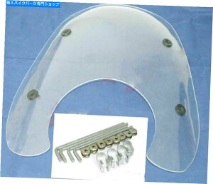 Windshield ]Ԃ̂߂̃tBbeBOtĂtgKX@ca. Windscreen Windshield With Fitting For Bikes Universal Fit @CA