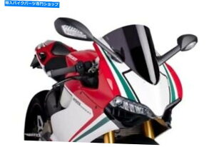 Windshield �s���O���[�V���O�t�����g�X�P�[���Â�����5990F Ducati 1199�p�j�Q�[��/ 899�p�j�Q�[�� Puig Racing Windscreen Dark Smoke #5990F Ducati 1199 Panigale/899 Panigale�y���s�A���i�z