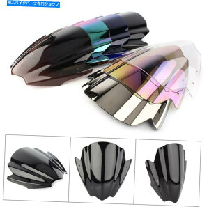 Windshield 7/8 1�n���h���o�[�}�E���g�I�[�g�o�C�̂��߂̃��j�o�[�T���t�����g�E�C���h�V�[���h�X�N���[�� Universal Front Windshield Screen For 7/8 1 Handlebar Mount Motorcycle�y���s�A���i�z