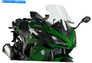 Windshield E1000 SX 20-21̂߂̃vCO[VOXN[ PUIG RACING SCREEN FOR KAWASAKI NINJA 1000 SX 20-21 CLEAR