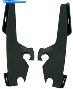 Windshield X|[cV[hb/ Slim-Blk MEB1860ɕύX邽߂̃tBXVF[hv[gpLbg Memphis Shades Plates-Only Kit for Changing Sportshield to Fats/Slim-BLK MEB1860