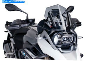 Windshield 13-16 BMW R1200GS / A Light Smoke Racing Windscreen Puig 6487H For 13-16 BMW R1200GS/A