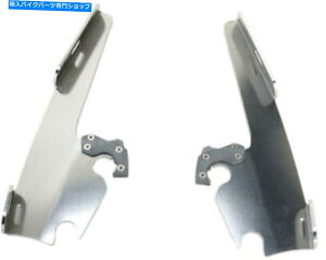 Windshield tBXVF[hbNv[ĝݎb/XɖꂽLbĝMEM9878 Memphis Shades Lock Plate Only Kit Polished for Fats/Slim to Sportshield MEM9878