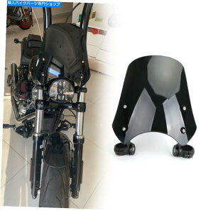 Windshield Harley Dyna SoftailfubNB5̂߂ABSI[goC̃tgKX̃tgKX ABS Motorcycle Windscreen Windshield for Harley Dyna Softail Models Black B5