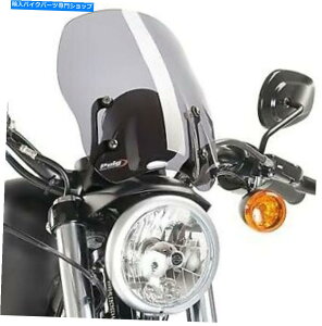 Windshield �s���M���̃c�[�����O�t�����g���C�g�X���[�N��9283h�n�[���[�_�r�b�h�\���X�|�[�c�X�^�[ Puig Naked Touring Windscreen Light Smoke #9283H Harley Davidson Sportster�y���s�A���i�z