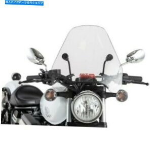 Windshield SpitfireNAubN15 "7/8"pI[goCEChV[h - 1 "nho[ Spitfire Clear & Black 15" Motorcycle Windshield for 7/8" - 1" Handlebars