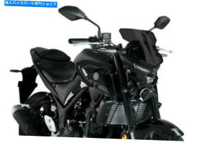 Windshield pCO_[NX[NVX|[cXN[}nMT-03 2020-2021 20285F Puig Dark Smoke New Generation Sport Screen Yamaha MT-03 2020-2021 20285F
