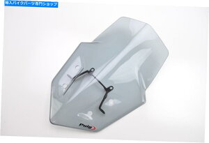 Windshield 13-14 Ducati Hyperstrada Puigc[OtgXP[Ay6492H 13-14 Ducati Hyperstrada Puig Touring Windscreen, Light Smoke 6492H