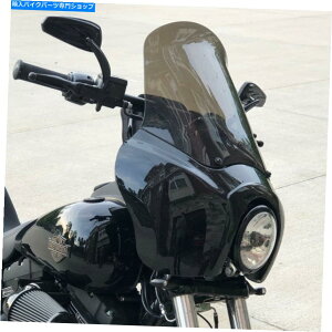 Windshield �t�����g�w�b�h���C�g�t�F�A�����O�ƃn�[���[�_�C�i�X�[�p�[���C�h�O���C�hFXDWG�̂��߂̃t�����g�t�B�[���h�t�B�b�g Front Headlight Fairing & Windshield Fit For Harley Dyna Super Wide Glide FXDWG