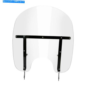 Windshield �n�[���[�\�t�g�X�����t���X12-17�̂��߂̃X�N���[���t�B�b�g���N���A���� Clear Detachable Windshield 17.5'' Screen Fit For Harley Softail Slim FLS 12-17�y���s�A���i�z