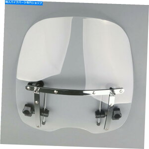 Windshield z_JTLؗ؋̂߂̓ȑ傫19 "x17"hKX̃tgXN[ Clear Large 19"x17" Windshield Windscreen For Honda Kawasaki Yamaha Suzuki MT