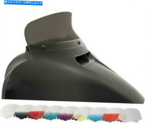 Windshield tBXVF[hMEP86110X|C[EChV[h - 8.5C`B - ÂiFj Memphis Shades MEP86110 Spoiler Windshield - 8.5in. - Dark Smoke (Tinted)