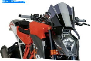 Windshield PUIG 7014F 3mm̐VANhKẌÂ PUIG 7014F 3mm Naked New Generation Acrylic Windshield Dark Smoke