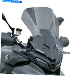 Windshield Ermax�c�[�����O�X�N���[���t�����g�K���X�_�[�N�X���[�N���}�n�V�g���[�T�[9 2021 - ON Ermax Touring Screen Windshield Dark Smoke Yamaha New Tracer 9 2021 - on�y���s�A���i�z