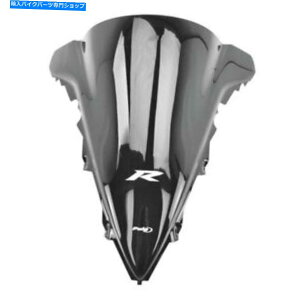 Windshield 2009-2014 R1�u���b�N** PUIG���[�V���O�_�u���o�u���t�����g�K���X�E�B���h�X�N���[��2013 4935S 2009-2014 R1 BLACK** PUIG Racing Double Bubble Windshield Windscreen 2013 4935S�y���s�A���i�z