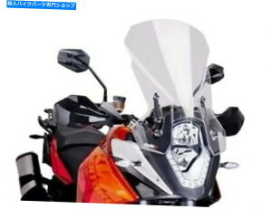Windshield KTM 1190 Adventure 2014�̂��߂̃v�C�O�A���c�[�����O�t�����g�E�B���h�X�N���[�� PUIG Clear Touring Windscreen for KTM 1190 Adventure 2014�y���s�A���i�z