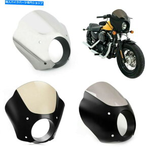 Windshield Dyna Sportster XL 883 1200 86-16 TZ4̂߂̃tgKXJtF̃[T[XN[̃tFAO Windshield Cafe Racer Screen Fairing For Dyna Sportster XL 883 1200 86-16 TZ4