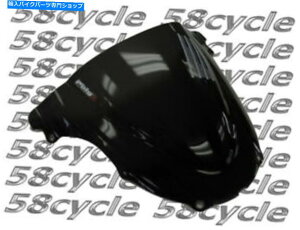 Windshield 03-04 636 ZX6RR PUIG���[�V���O�_�u���o�u���t�����g�K���X�E�B���h�X�N���[�� - �u���b�N1335N 03-04 636 ZX6RR PUIG Racing Double Bubble Windshield Windscreen - Black 1335N�y���s�A���i�z