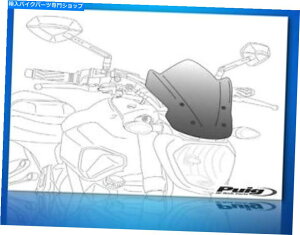 Windshield Puig Windscreen̗̐VGen Sport Light Smoket 2017-19 Husqvarna 401 9702H Puig Windscreen Naked New Gen Sport Light Smoket 2017-19 Husqvarna 401 9702H