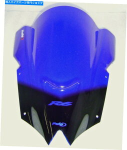 Windshield 2008-2016 R6u[*SpEBO[VOoutgKXEBhXN[Z[VO4635A 2008-2016 R6 Blue *Logo PUIG Racing Bubble Windshield Windscreen Z Racing 4635A