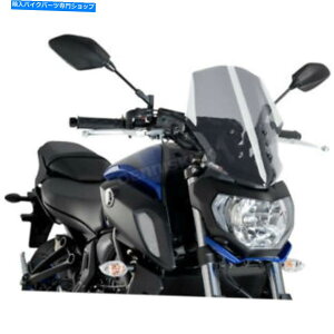 Windshield Puig Hi-TechǐyʉVc[OEChV[h - 9667h Puig Hi-Tech Parts Light Smoke Naked New Generation Touring Windshield - 9667H