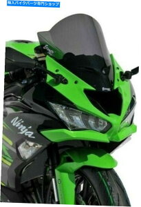 Windshield ERMAXubNAeromax[VOX|[cXN[ZX6R ZX 6 R 2019 0703S72-56 ERMAX BLACK AEROMAX RACING SPORTS SCREEN KAWASAKI ZX6R ZX 6 R 2019 0703S72-56