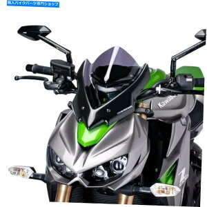 Windshield Z1000 14-16 PUIG 7011FX|[c̈ẪtgKX For Kawasaki Z1000 14-16 Puig 7011F Generation Sport Naked Dark Smoke Windshield