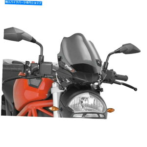 Windshield hDJeBX^[696 08-14 PUIGX|[c̃_[NX[NtgKX For Ducati Monster 696 08-14 Puig Generation Sport Naked Dark Smoke Windshield