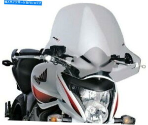 Windshield 2013�N���}�nFZ8�N���A/ 5267W�p�v�C�O�c�[�����OII�E�B���h�X�N���[���o�[�}�E���g Puig Touring II Windscreen Bar Mount for 2013 Yamaha FZ8 Clear / 5267W�y���s�A���i�z
