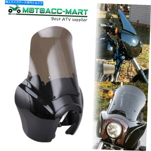 Windshield Harley Dyna T-Sport 06-17̂߂15 "Windshield ABStBbǧ̂鍕tFAO06-17 Glossy Black Fairing With 15" Windshield ABS Fit for Harley Dyna T-Sport 06-17