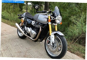 Windshield �_�[�c�t���C�X�N���[���̏���Thruxton R 1200�X�s�[�h�c�C��2016+�^�钆�̐F��WindShield DART FLYSCREEN TRIUMPH THRUXTON R 1200 Speed Twin 2016+ Midnight Tint windshield